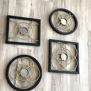 4 metal wall decor art! Perfect for any accent wall!